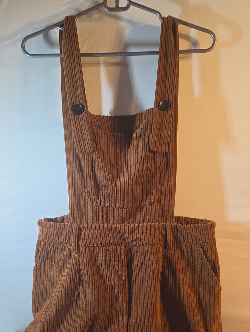 Sanctuary Brown Corduroy Overall Jumpsuit
